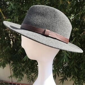 ❌SOLD❌ pendelton • bennett fedora gray hat virgin wool leather band m/l